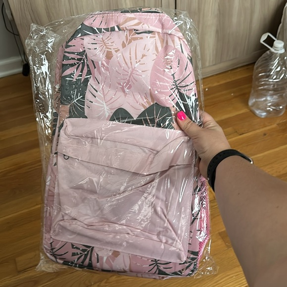 Pink Palm Backpack - Picture 2 of 3